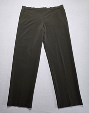 Briggs womens 18T flat front high rise pull-on elastic waist career slacks pants