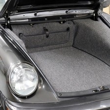 Charcoal Frunk Trunk Mat For Porsche 911 G- Body German Square Weave Carpet