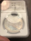 1882 Morgan Silver Dollar Ngc Ms65 Toned