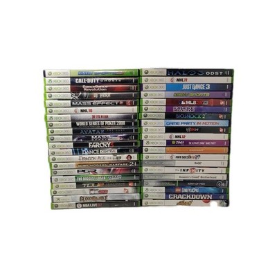 Lot Of 40 Assorted Microsoft Xbox 360 Original Video Games Assorted