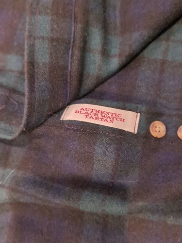 Pendleton Black Watch Tartan Vintage Wool Shirt - Small - Picture 2 of 3