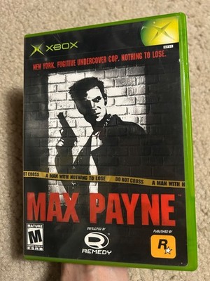Max Payne (Microsoft Xbox, 2001) VGC Black Label CIB Complete w/ Manual & Tested