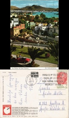 Las Palmas de Gran Canaria Panorama-Ansicht, Canary Islands 1977
