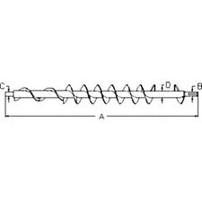 Rear Bottom Bin Cross Auger fits John Deere 9660 STS 9770 STS 9860 STS AXE18082