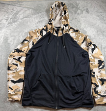 Nike Dri-FIT Full Zip Hoodie Camo Sleeves Black Men  s L