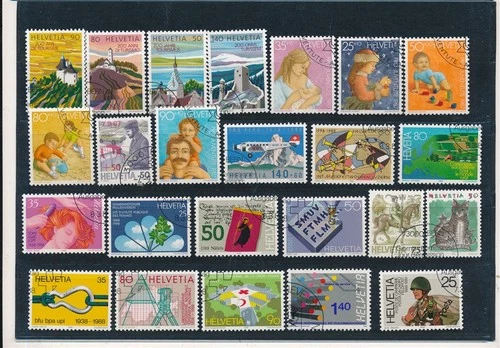D463186 Switzerland Nice selection of VFU stamps FDC Cancel