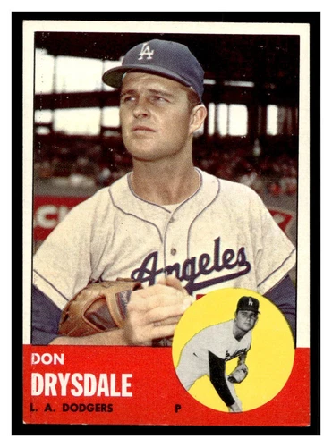 1963 Topps Baseball #360 Don Drysdale 63TBB-01