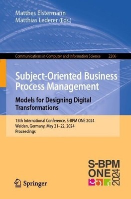 Matthes Elsterm Subject-Oriented Business Process Management. Mode (Taschenbuch)
