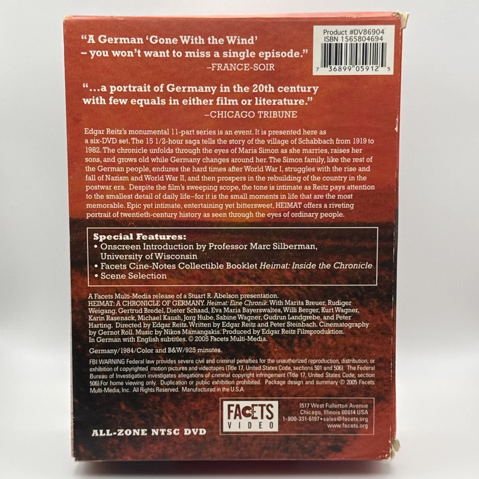 Heimat A Chronicle Of Germany 6 Disc DVD Boxset - Image 2 of 4