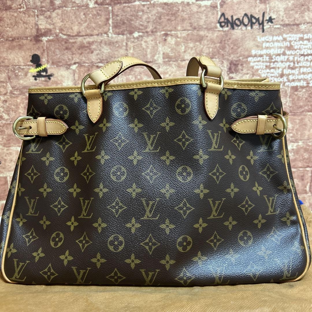 LOUIS VUITTON Monogram Batignolles Horizontal Tote Bag M51154 Authentic LV B175