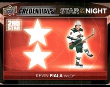 2021-22 UD Credentials #2S-10 Kevin Fiala Star of the Night: Second Star