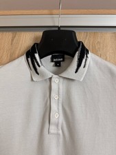 Just Cavalli Logo Polo T Shirt Roberto Vintage Luxury Y2K Mens Size M White