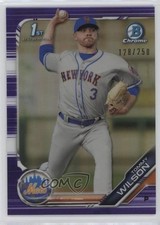 2019 Bowman Chrome Prospects Purple Refractor 128/250 Tommy Wilson #BCP-232 13c1