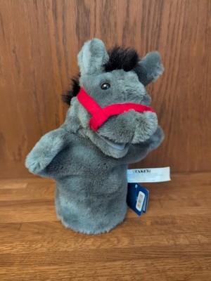 Battat Soft Shapes Mr. Donkey Plush Hand Puppet 