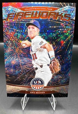 2026 Panini Stars and Stripes Prizm Eric Becker #3 Fireworks Disco