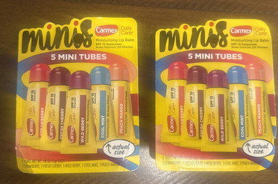 NIP Carmex Daily Care Minis Lip Balm Set (2 Sets/10 Mini Tubes Total)