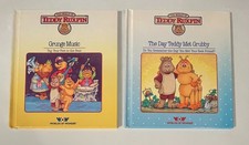 2 WORLD OF WONDER HARDCOVER TEDDY RUXPIN STORY BOOKS 1980s No Cassettes