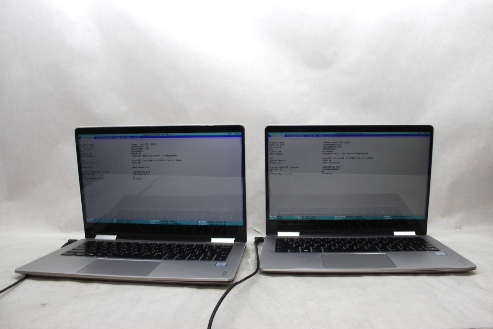 Lot of 2 Lenovo YOGA 710-14 14" Laptops Intel i5 4 GB RAM NO SSDS AS-IS