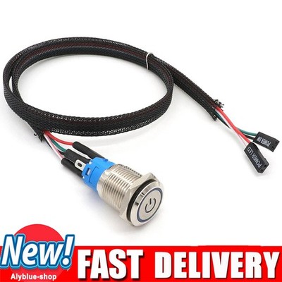 PC Host Start Power SW Button Switch Computer Reset SW Button Swit$i
