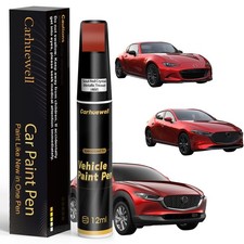 Soul Red Crystal Metallic Tricoat46V Touch Up Paint Compatible with Mazda, Ex...