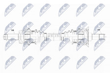 NTY Antriebswelle NPW-BM-069 f�r BMW E70 F16 F86 X5 X6 F15 F85 xDrive