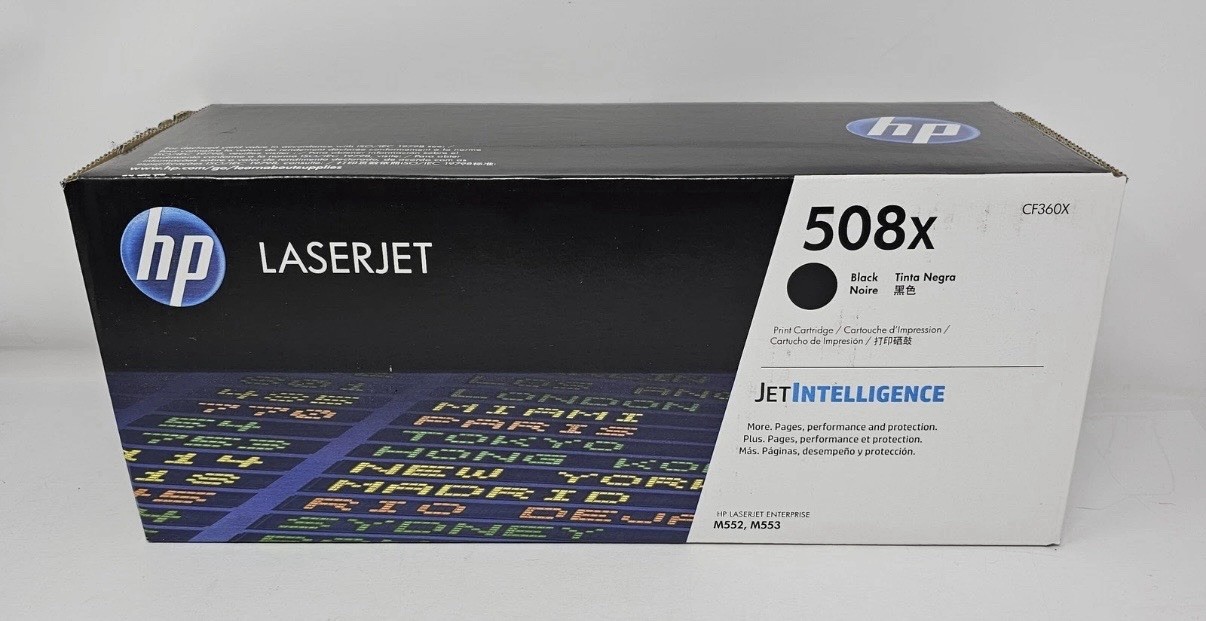 HP 508X High Yield Black Original LaserJet Toner Cartridge, Sealed- NIB