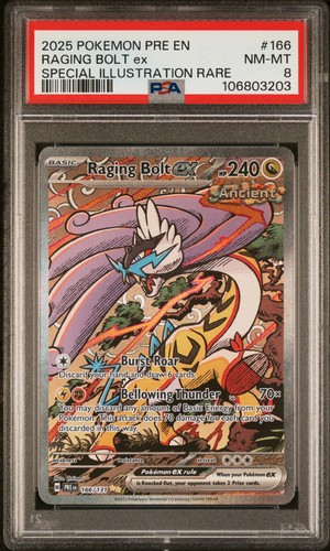 Raging Bolt ex graded PSA 8 for sale on eBay