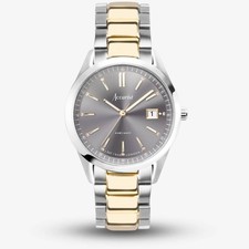 Accurist Everyday Two Tone Grey Dial Watch 74013