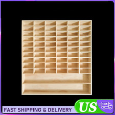 Wooden Display Case for 1/64 Hot Wheels Diecast Car Matchbox Toy Storage Shelf