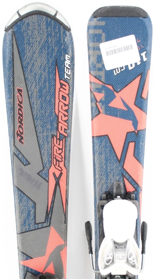 Esquís Nordica Fire Arrow Team para niños con fijaciones - 110 cm usados Foto 2 de 4