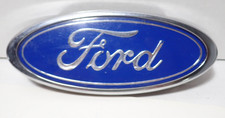 Vintage 1990s FORD FRONT GRILLE OVAL EMBLEM BLUE and SILVER -  #E7TB-8C020-AA