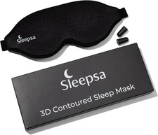 100 Blackout Luxury Sleep Mask Men Women Side Sleepers Ultra-Soft 3D Contoured