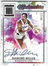 2025 Impeccable WNBA | Diamond Miller Watercolors 17/99 #WC-DM | Lynx Autograph