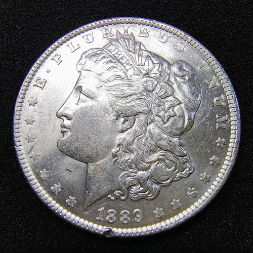 1889-P Morgan Silver Dollar - Philadelphia Mint- AU-Unc Details - Light Cleaning