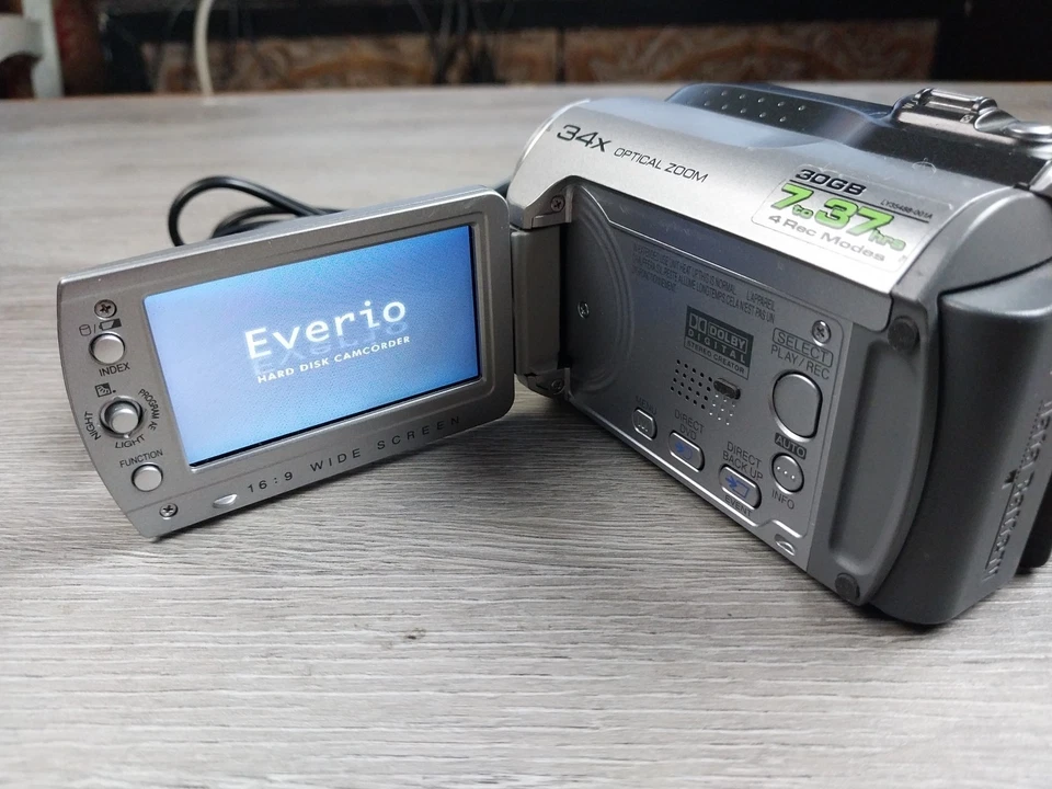 JVC GZ-MG130U Everio Hybrid Record Videos & Still Images HDD Or SD 34x Optical C - Image 2 of 4