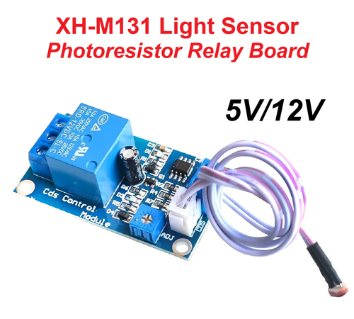 Lichtsteuerungsschalter Sensor XH-M131 - Fotowiderstandsmodul Mit Relais 5V/12V/24V