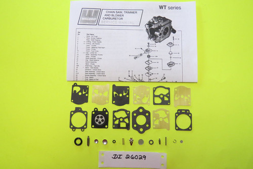 Stihl Brushcutter FS65 Carburetor Walbro WT189 Carb Kit DI 26565