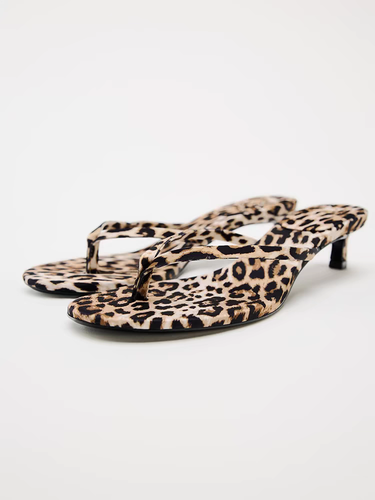 ZARA Summer, Black Strappy High Heels, Flip-flops Beach Shoes Women's Sandals - Picture 18 of 26