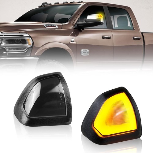 Waterproof LED Mirror Lamps with Smoked Lens for Dodge Ram Trucks (2010-2018) - Picture 10 of 10
