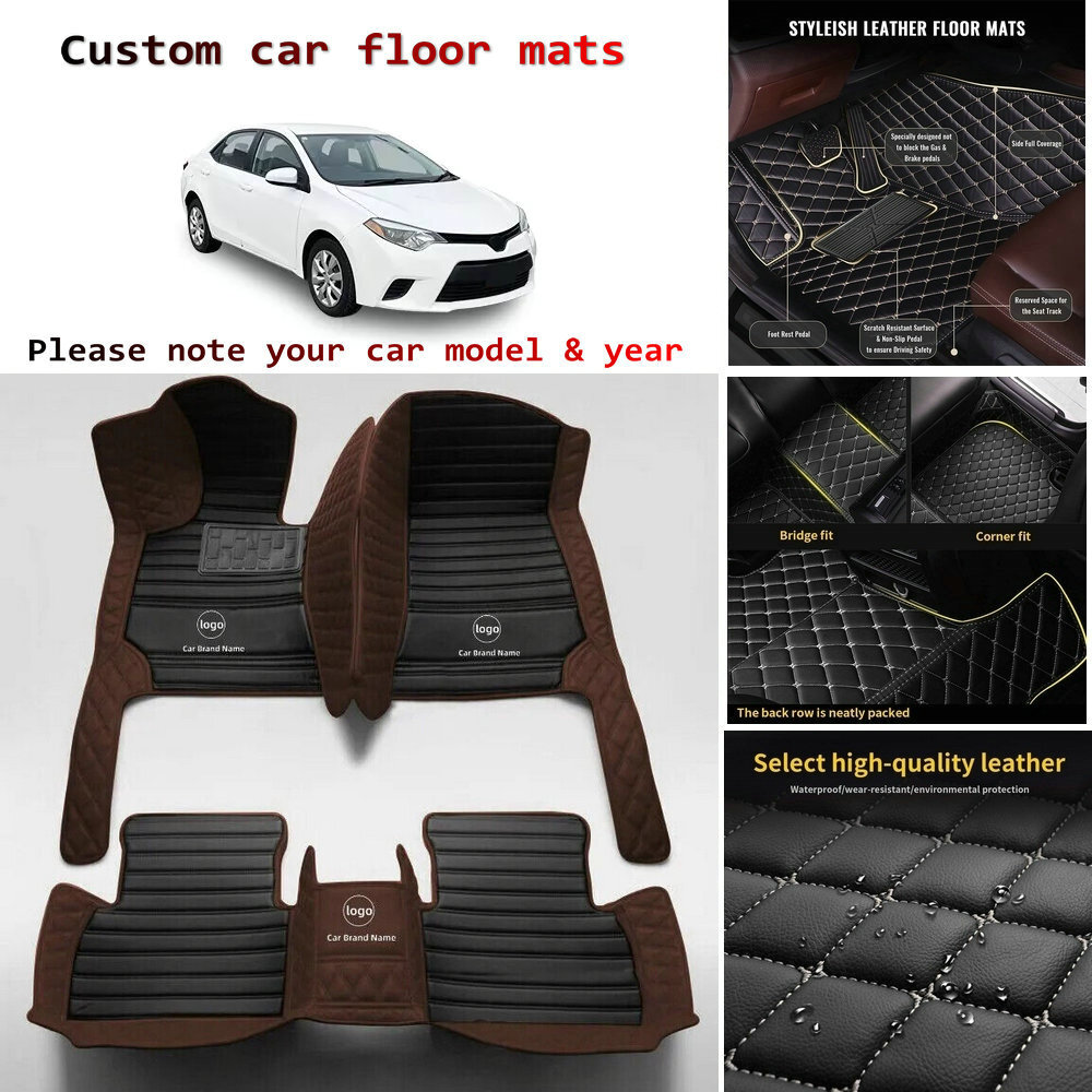 Luxury leather Car floor mats for Chevrolet Camaro all weather auto