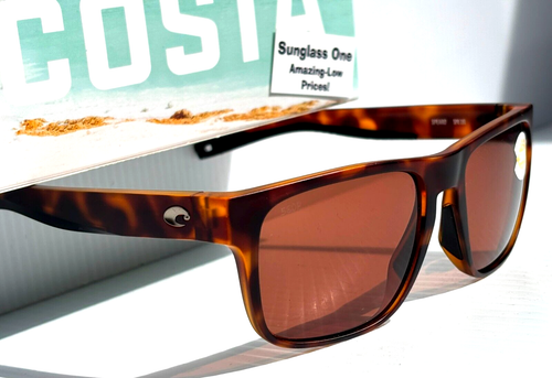 NEW Costa Del Mar SPEARO Matte Tortoise POLARIZED Copper 580P Sunglass SPO 191 - Picture 3 of 17