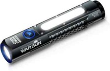 WARSUN Torcia LED Ricaricabile - 8 Modalità, Super Luminosa, Impermeabile, Portatile