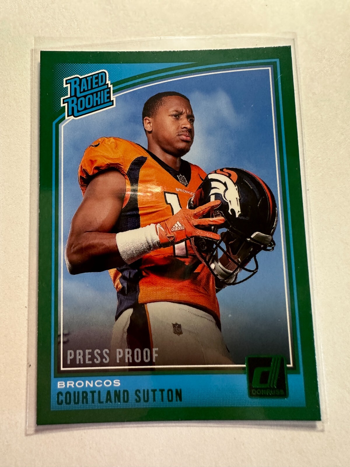 K21,057 - 2018 Donruss Press Proof Green #312 Courtland Sutton RR