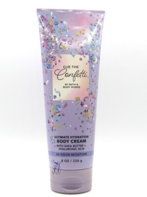 BATH & BODY WORKS CUE THE CONFETTI BODY CREAM 8 OZ
