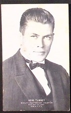 1920s Gene Tunney World’s Heavyweight Boxing Champ Exhibits Card