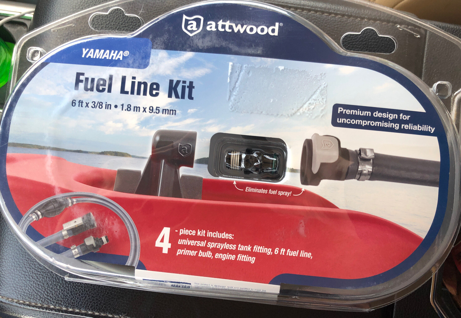 Attwood Universal Fuel Line Assembly Kit with Sprayless Connector Tank