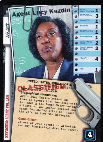 Tarjetas coleccionables individuales parte 2 de The X Files CCG Premiere Edition 1996 - Imagen 40 de 146