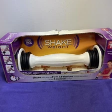 Shake Weight 2.5 LB White Dumbbell - Home Fitness Exercise Training Tone Weights