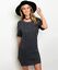 thumbnail 1 -  New Very J. Cable Knit Warm Short Sleeve Western Sweater Dress Tunic M-L