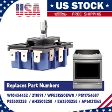 W10434452 EXACT REPLACEMENT Infinite Switch FOR Whirlpool MDPA-W171 WPW10434452